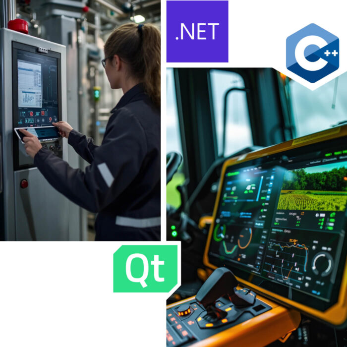 Qwasaa entwickelt HMI- und Gerätesoftware für Maschinen mit Qt und C++ Entwicklung von Gerätesoftware und HMI-Anwendungen für Maschinen – moderne Benutzeroberflächen und Steuerungssysteme mit Technologien wie Qt und C++