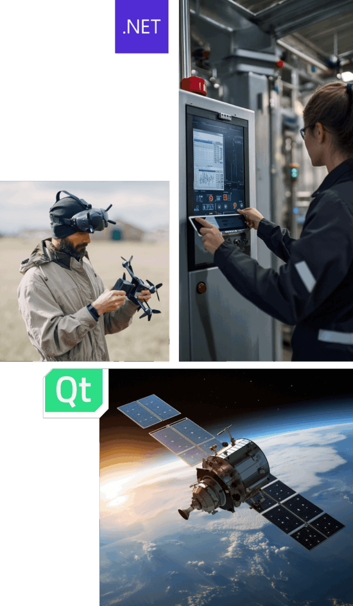 Embedded-Software-Modernisierung | Qwasaa Embedded-Software-Modernisierung mit Qt und .NET für Drohnen Maschinensteuerungen und Raumfahrtanwendungen | Qwasaa